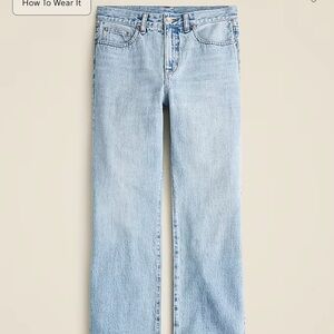 JCREW Mid-rise Relaxed kick out Light Blue Denim Size27/4 EUC